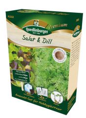 Salat & Dill Pflücksalat Mix Bowl- Anzucht-Set  in umweltfreundl. Kokossubstrat