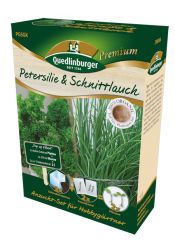 Petersilie & Schnittlauch  Anzucht-Set  in umweltfreundl. Kokossubstrat